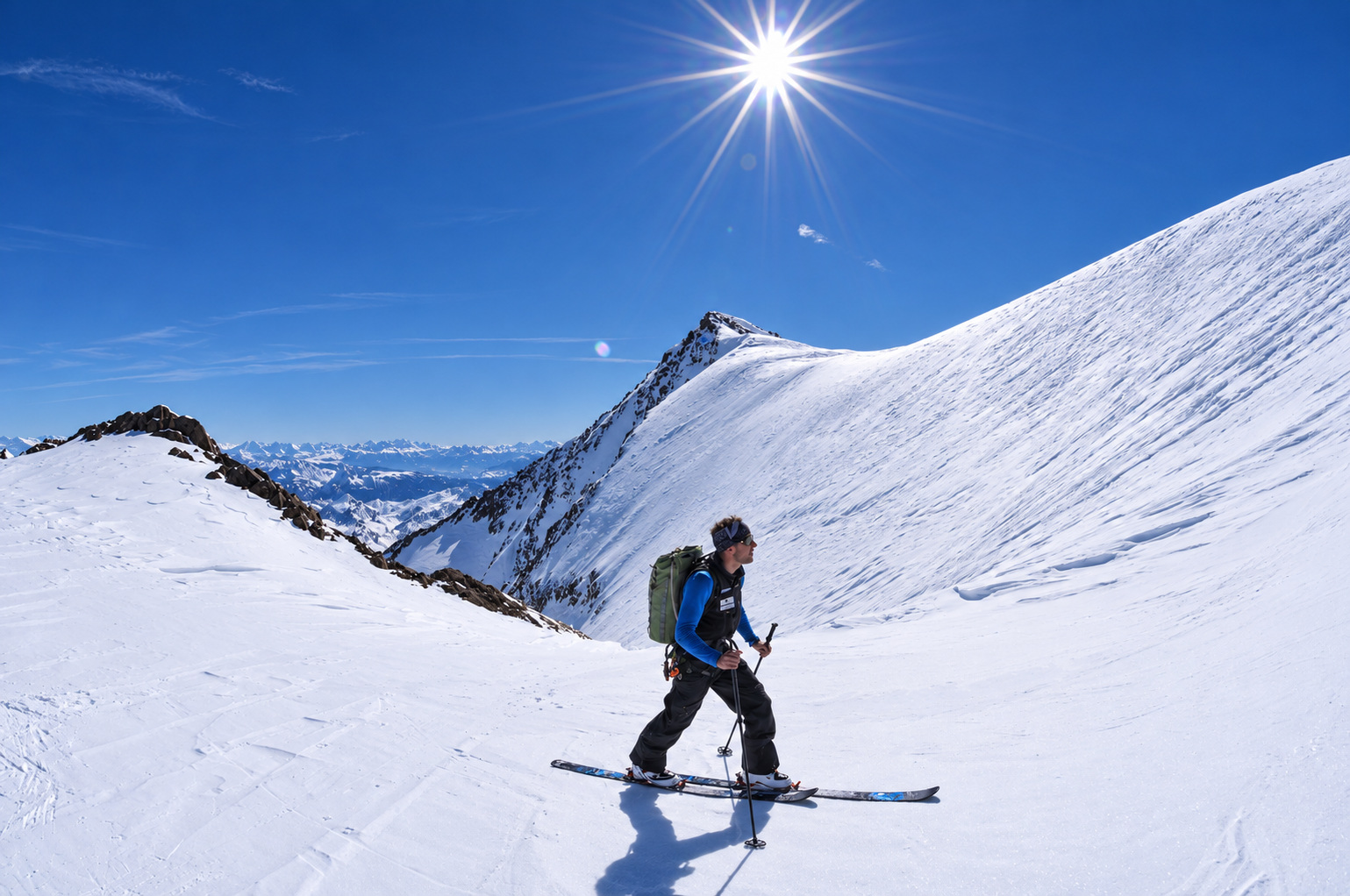 Hinterer Seelenkogel ski tour in the Ötztal Alps – view 1