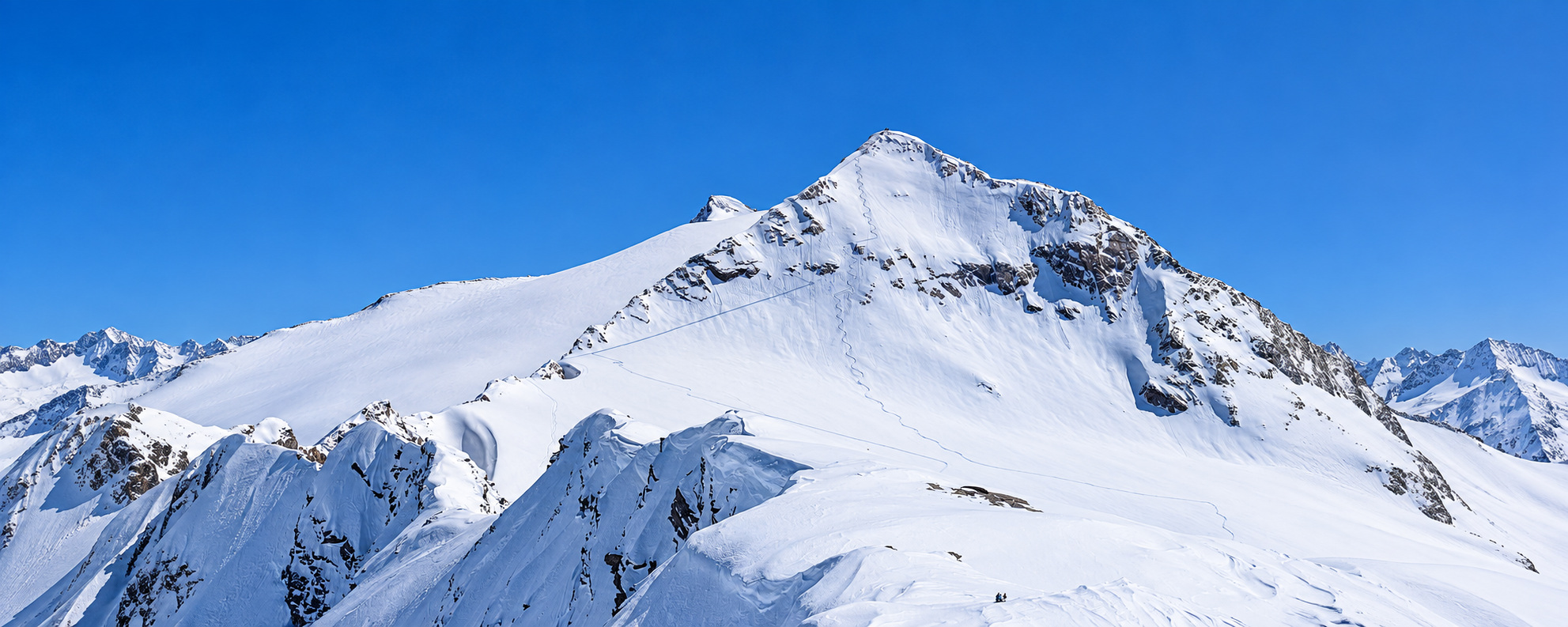 Glacier ski tour to Mittlerer Seelenkogel